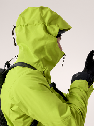 [arcteryx] Alpha SV Jacket for Men - Sea Salt / Black