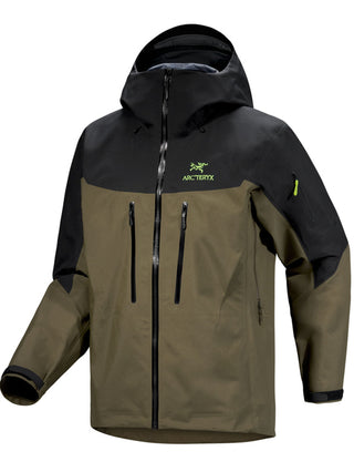 [arcteryx] Alpha SV Jacket for Men - Sea Salt / Black