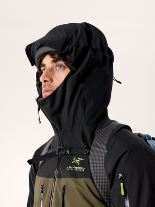 [arcteryx] Alpha SV Jacket for Men - Sea Salt / Black