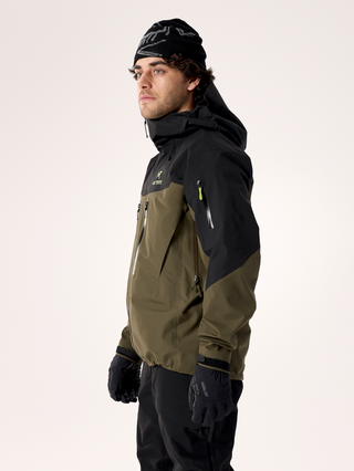 [arcteryx] Alpha SV Jacket for Men - Sea Salt / Black