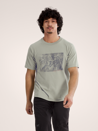 [arcteryx] Crag Cotton Lithographica Short Sleeve Men's - Habitat