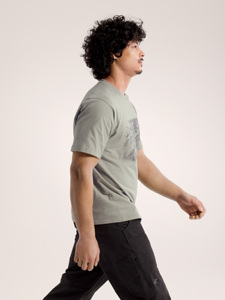 [arcteryx] Crag Cotton Lithographica Short Sleeve Men's - Habitat