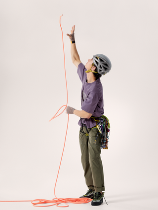 [arcteryx] Crag Cotton Lithographica Short Sleeve Men's - Lt Moondrop