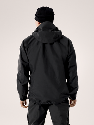 [arcteryx] Alpha SV Jacket for Men - Sea Salt / Black