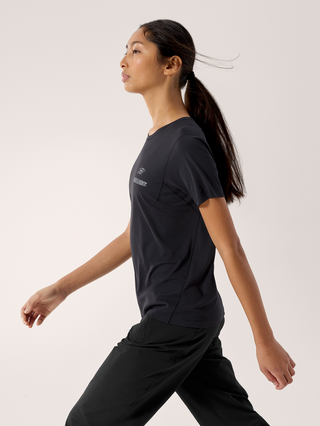 [arcteryx] Sanna Speed Bird Crew Short Sleeve Women's - Black