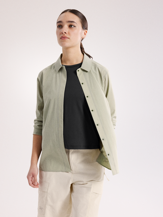 [arcteryx] Oria Long Sleeve Shirt Women's - DK Stratus - Habitat