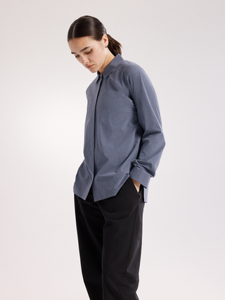 [arcteryx] Oria Long Sleeve Shirt Women's - DK Stratus - Dk Stratus