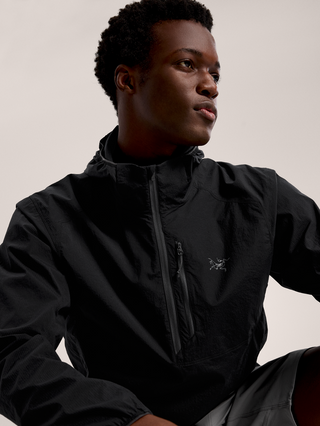 [arcteryx] Ossa Half-Zip Hoodie for Men - Black
