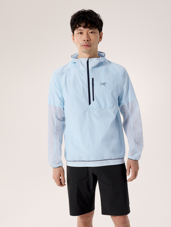 [arcteryx] Ossa Half-Zip Hoodie for Men - Alpine Blue
