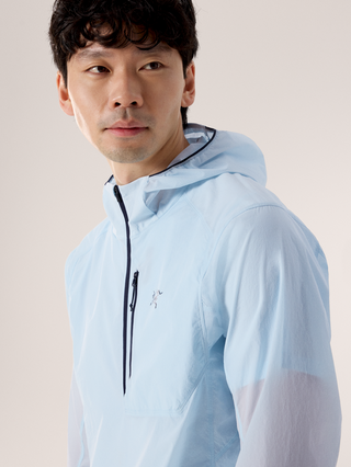 [arcteryx] Ossa Half-Zip Hoodie for Men - Alpine Blue