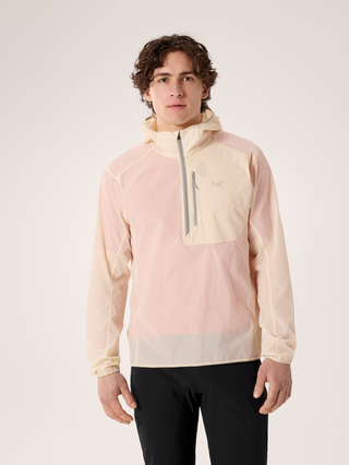 [arcteryx] Ossa Half-Zip Hoodie for Men - Sea Salt