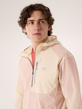 [arcteryx] Ossa Half-Zip Hoodie for Men - Sea Salt