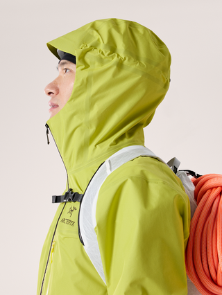 [arcteryx] Alpha SL Jacket for Men - Euphoria / Black