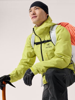 [arcteryx] Alpha SL Jacket for Men - Euphoria / Black