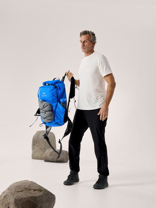 [arcteryx] Cormac Logo Short Sleeve Men's - Arctic Silk