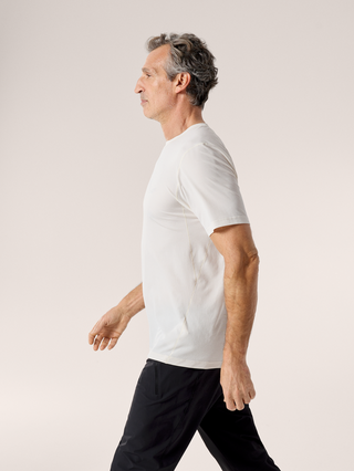 [arcteryx] Cormac Logo Short Sleeve Men's - Arctic Silk