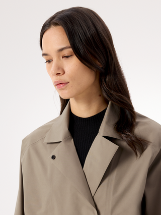 [arcteryx] Nitra Trench Coat for Women - Lt Gnosis