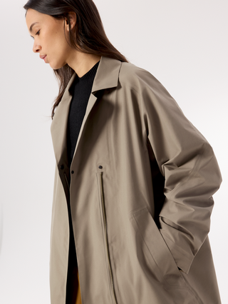 [arcteryx] Nitra Trench Coat for Women - Lt Gnosis