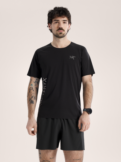 [arcteryx] Norvan Downward Logo Short Sleeve Men's - Black