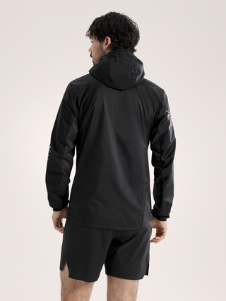 [arcteryx] Norvan Windshell Hoodie for Men - Black / Graphite