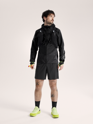 [arcteryx] Norvan Windshell Hoodie for Men - Black / Graphite