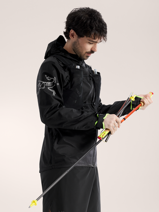 [arcteryx] Norvan Windshell Hoodie for Men - Black / Graphite