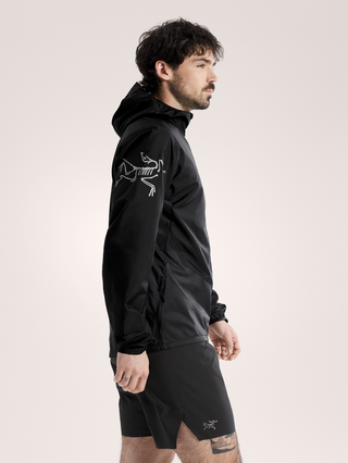 [arcteryx] Norvan Windshell Hoodie for Men - Black / Graphite