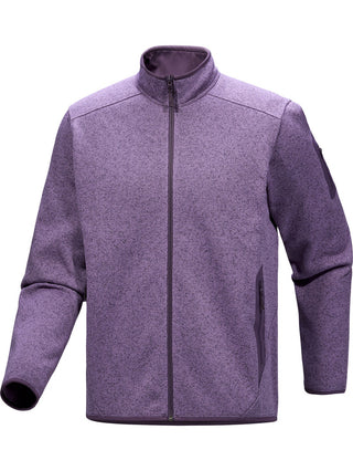 [arcteryx] Covert Cardigan for Men - Dark Stratus Hardwear / Black Sapphire - Moondrop Heather