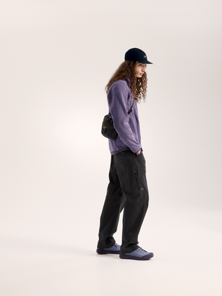 [arcteryx] Covert Cardigan for Men - Dark Stratus Hardwear / Black Sapphire - Moondrop Heather