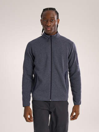 [arcteryx] Covert Cardigan for Men - Dark Stratus Hardwear / Black Sapphire - Dk Stratus Hthr / Blk Sapphire