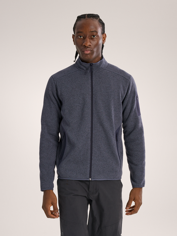 [arcteryx] Covert Cardigan for Men - Dark Stratus Hardwear / Black Sapphire - Dk Stratus Hthr / Blk Sapphire