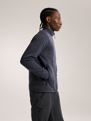 [arcteryx] Covert Cardigan for Men - Dark Stratus Hardwear / Black Sapphire - Dk Stratus Hthr / Blk Sapphire