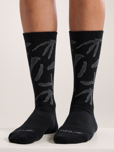 [arcteryx] Merino Wool Grotto Mid Socks - Black / Graphite