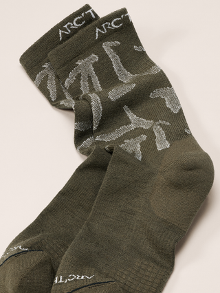 [arcteryx] Merino Wool Grotto Mid Socks - Tatsu / White