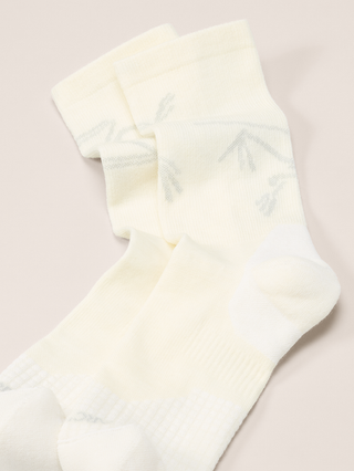 [arcteryx] Merino Wool Mid Bird Socks - White / Pearl Gray