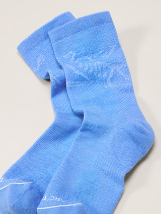 [arcteryx] Merino Wool Mid Bird Socks - Glacial / White