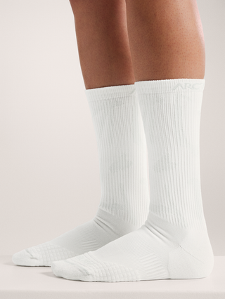 [arcteryx] Synthetic Mid Grotto Socks - White / Pearl Gray