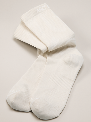 [arcteryx] Synthetic Mid Grotto Socks - Sea Salt / White
