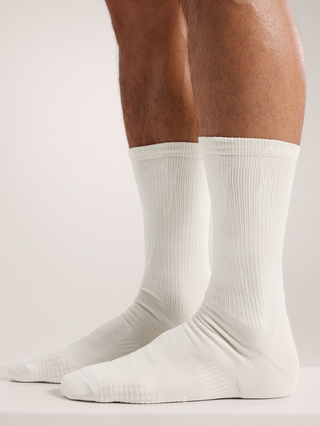 [arcteryx] Synthetic Mid Grotto Socks - Sea Salt / White
