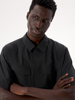 [arcteryx] Field Short Sleeve Shirt for Men - Black