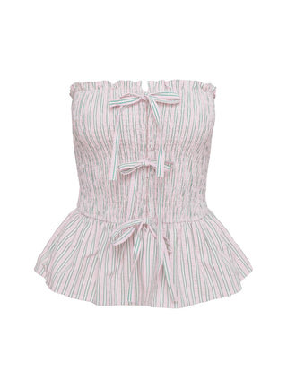 Saskea Strapless Top Pink