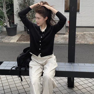 Autumn double-stitched jogger pants