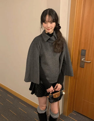 (3 colors) Cape Coat