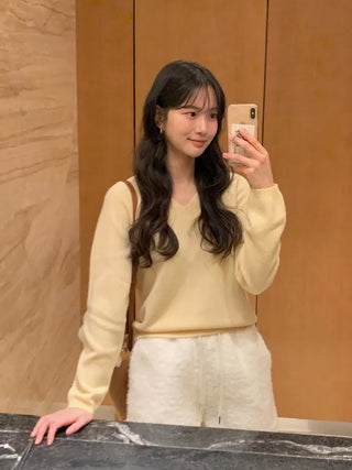 (3 colors) Boat neck loose fit knit