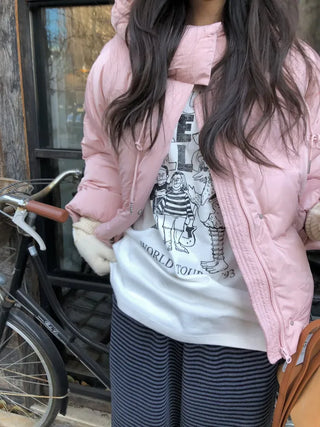 (4 colors) Cropped Down Parka