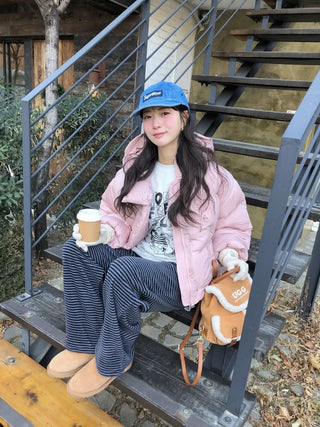 (4 colors) Cropped Down Parka