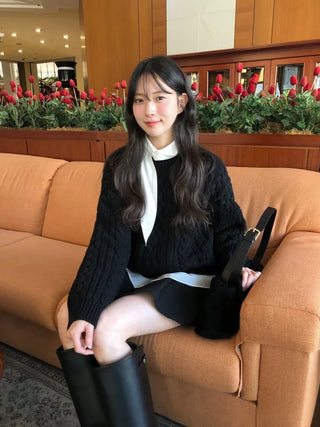 (5 colors) Bow tie blouse