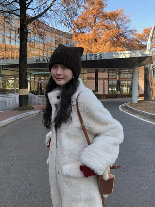 Fur Long Shearling Coat