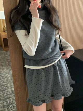 (4 colors) Sheer Turtleneck Knit