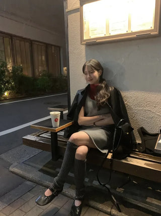 (2 colors) Leather Button Jacket